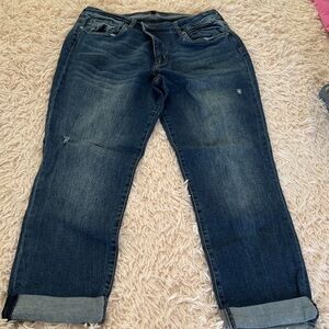 Kut from the Kloth Dark Blue Boyfriend Jeans
